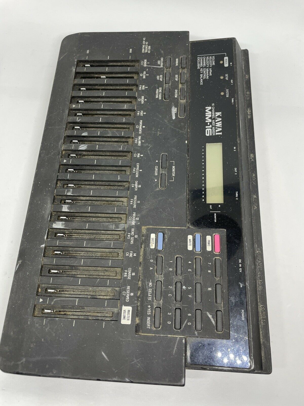 KAWAI MM-16 16ch SysEx MIDI Mixer Controller for K1 K4 K4r XD-5 RARE (UNTESTED) - Fresh Stock Dated December 2025