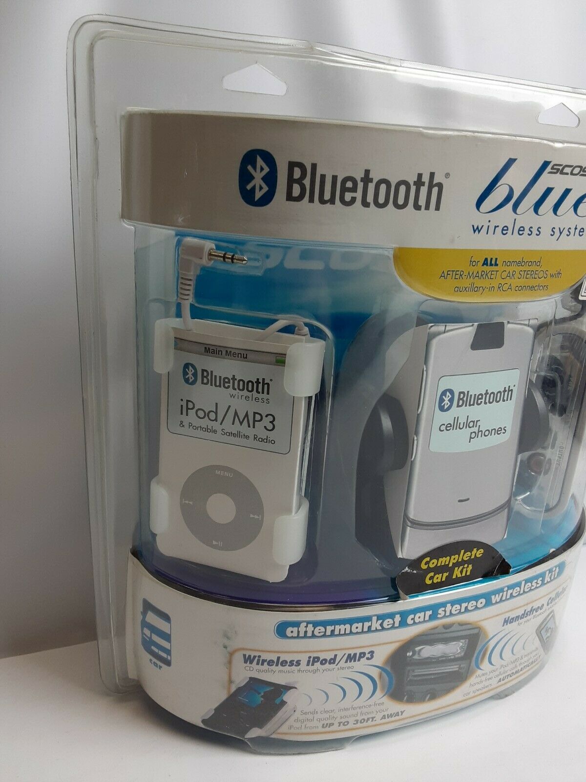 SCOSCHE IUBCKH BLUELIFE WIRELESS SYSTEM (BLUETOOTH) aftermarket car kit - Fresh Stock Dated December 2025