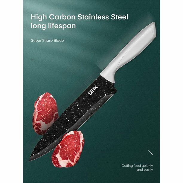 Knife Set Sharp Stainless Steel Professional Chef Cutlery Steak Kitchen Knives - Fresh Stock Dated February 2026