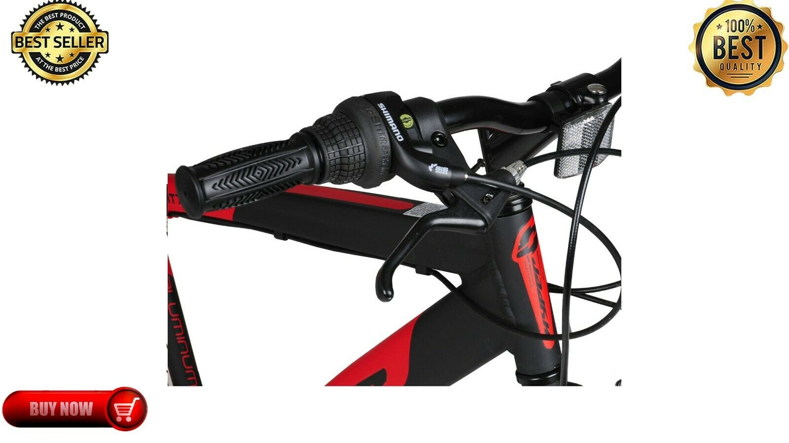 Hyper Bicycles 700c Men's SpinFit Hybrid Bike, Black and Red Fast Free Shipping - Fresh Stock Dated December 2025