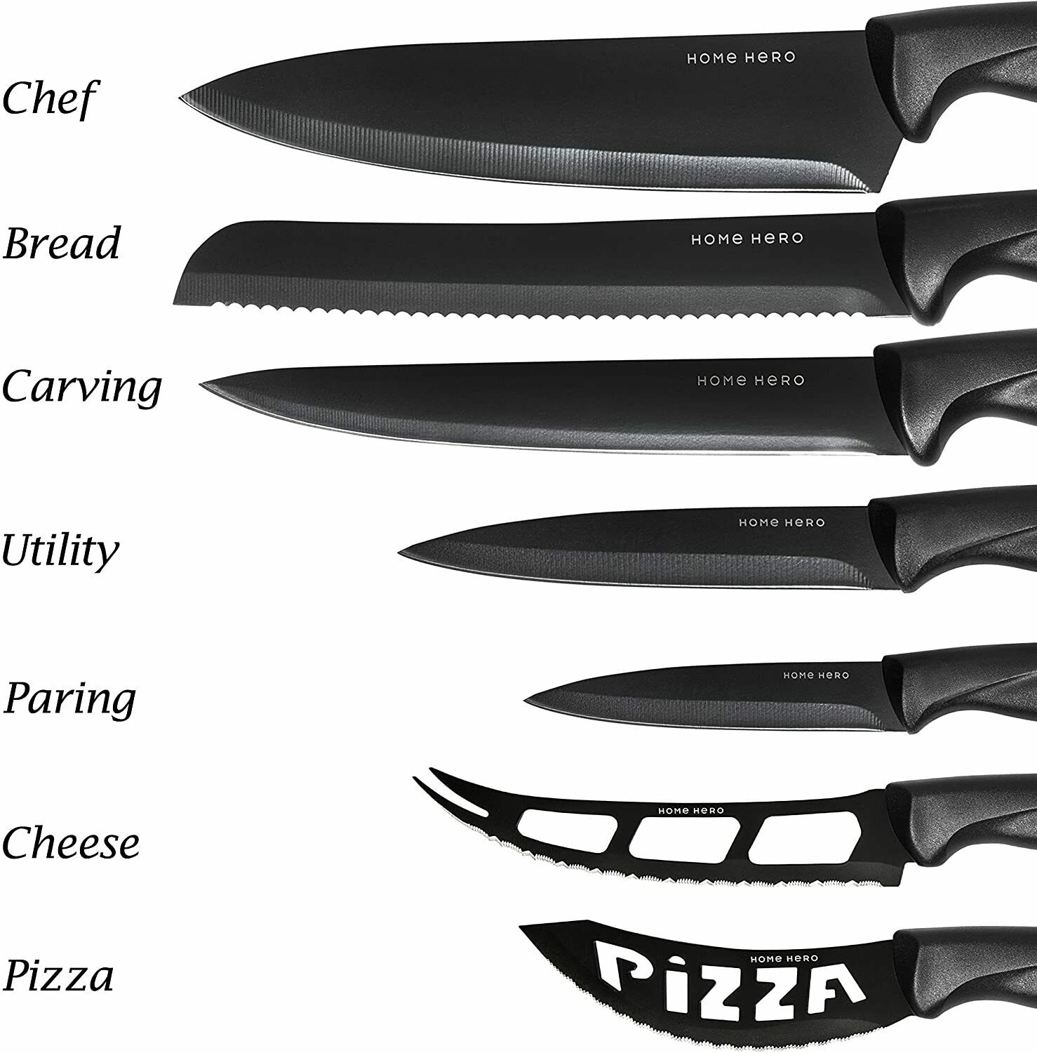 17 Piece Set ,Stainless Steel Knife Set with Block ,Kitchen Knives Set Chef Knif - Fresh Stock Dated January 2026