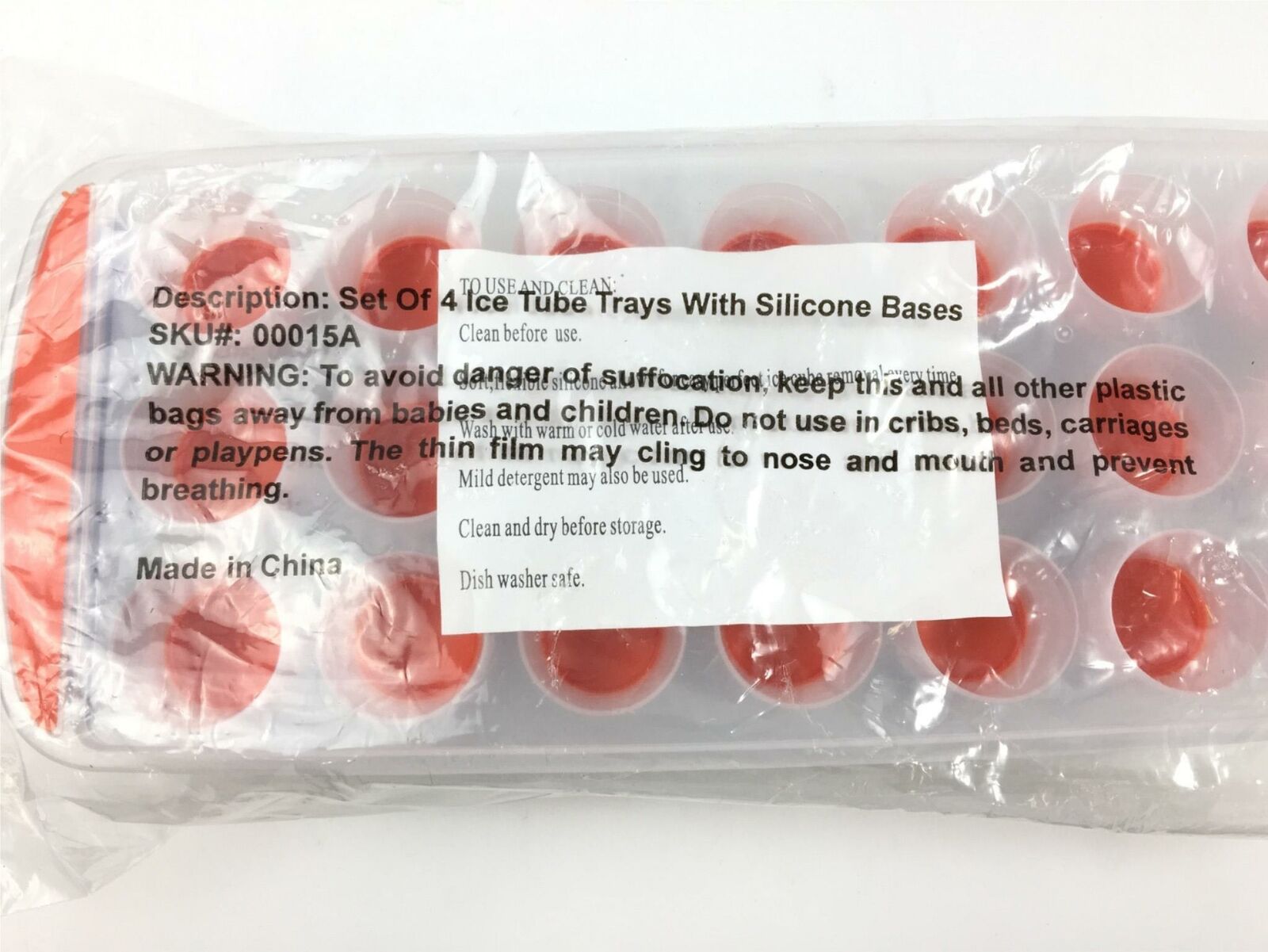 Ice Tube with Silicone Based Assorted Colors 4-Pack NEW - Fresh Stock Dated February 2026