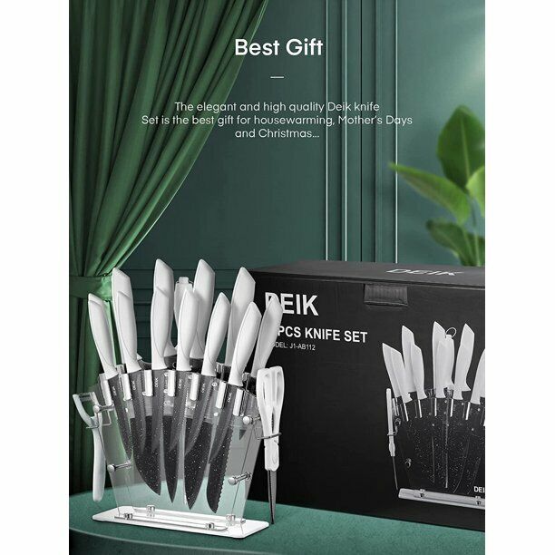 Knife Set Sharp Stainless Steel Professional Chef Cutlery Steak Kitchen Knives - Fresh Stock Dated February 2026