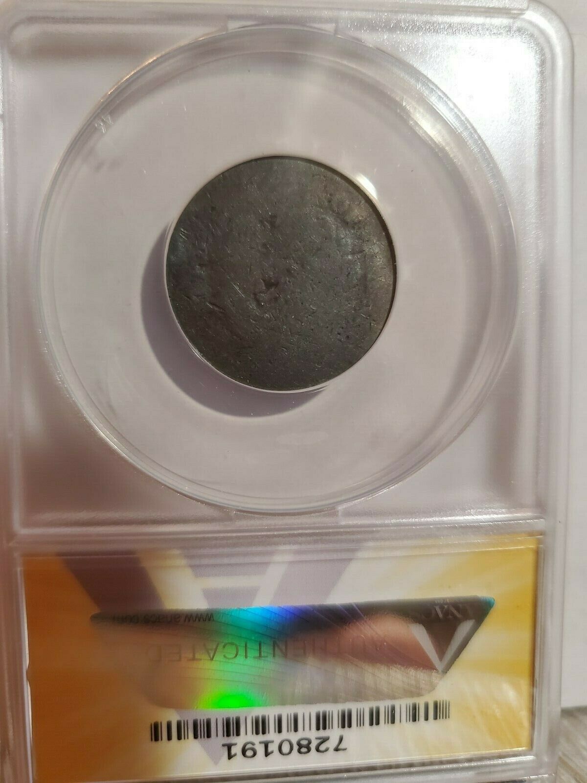 1795 1/2 Cent ANACS F2 Details Bent 1/2c Lettered Edge Punctuated Date - Fresh Stock Dated December 2025