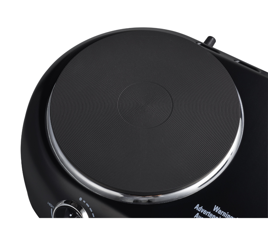 Electric Stove Cooktop Burner 1800W Hot Plate Portable 2 Burners Kitchen Cooking - Fresh Stock Dated February 2026