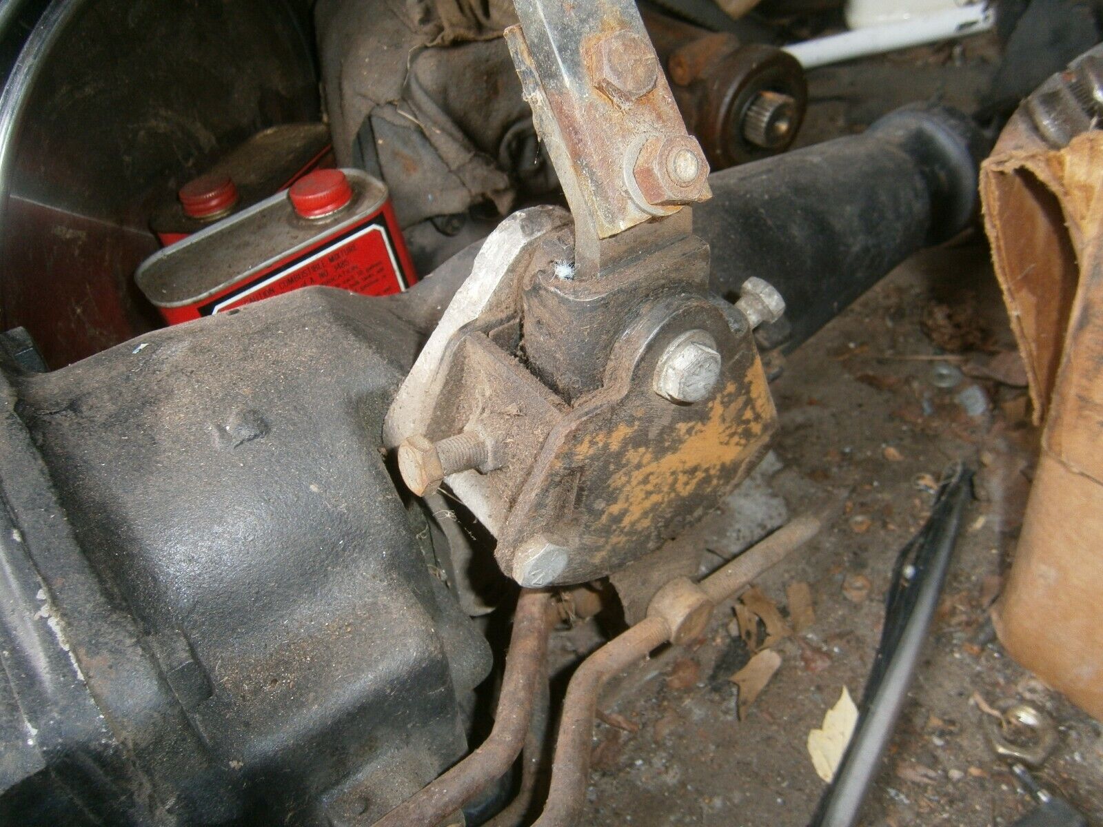 1961 1962 1963 1964 Ford Borg Warner T-10 4 Speed Transmission & Hurst Shifter - Fresh Stock Dated December 2025