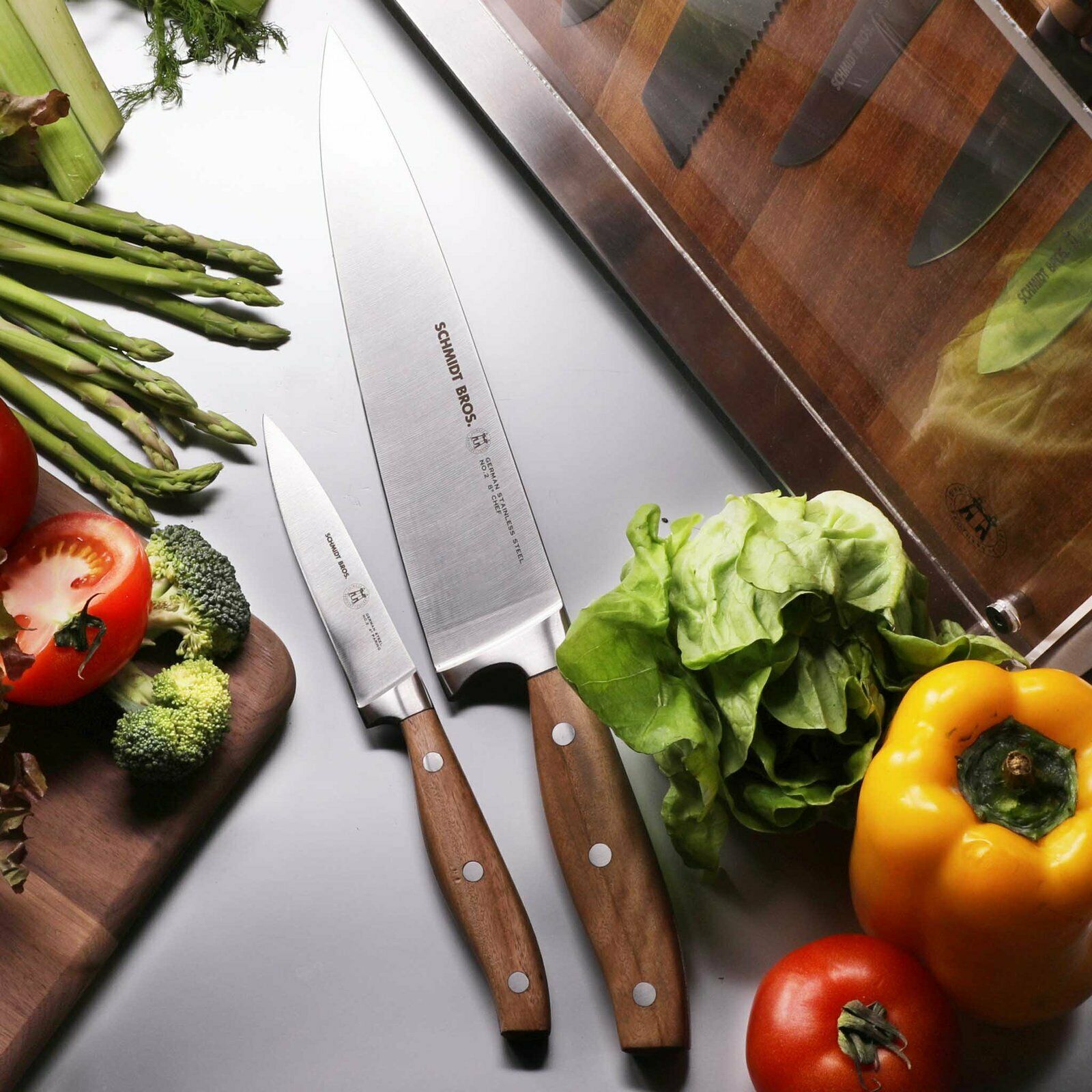 Schmidt Brothers Forge Series 10-piece Knife Block Set - Fresh Stock Dated February 2026