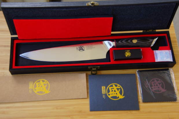 Premium Quality Japanese Knife Chef Knives MITSUMOTO SAKARI Damascus Steel Handc - Fresh Stock Dated January 2026
