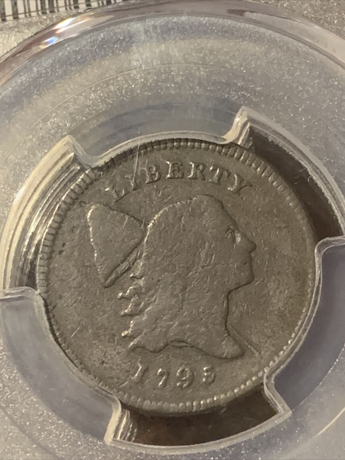 1795 Liberty Cap Flowing Hair Half Cent 1/2C - PCGS F DETAILS ~ LETTERED EDGE - Fresh Stock Dated December 2025