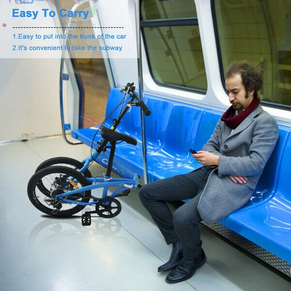 20 In High Carbon Steel Bearing 100kg 7 Speed Foldable Adult Leisure Bicycle - Fresh Stock Dated January 2026