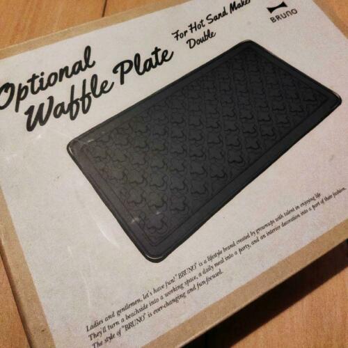 BRUNO Hot sandwich maker BOE044-WAFFLE Double waffle plate aluminum black - Fresh Stock Dated February 2026