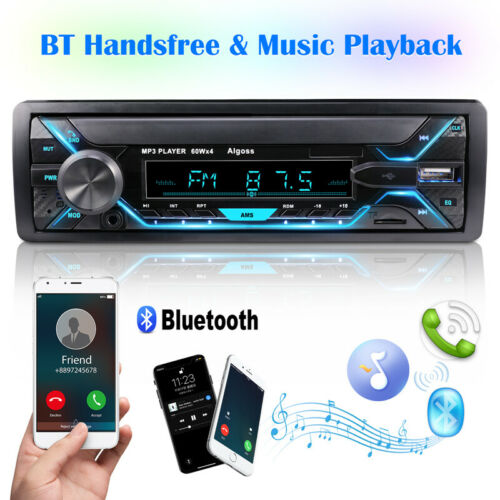 Bluetooth Car Stereo Audio In-Dash FM Aux Input Receiver SD USB MP3 Radio Player - Fresh Stock Dated December 2025