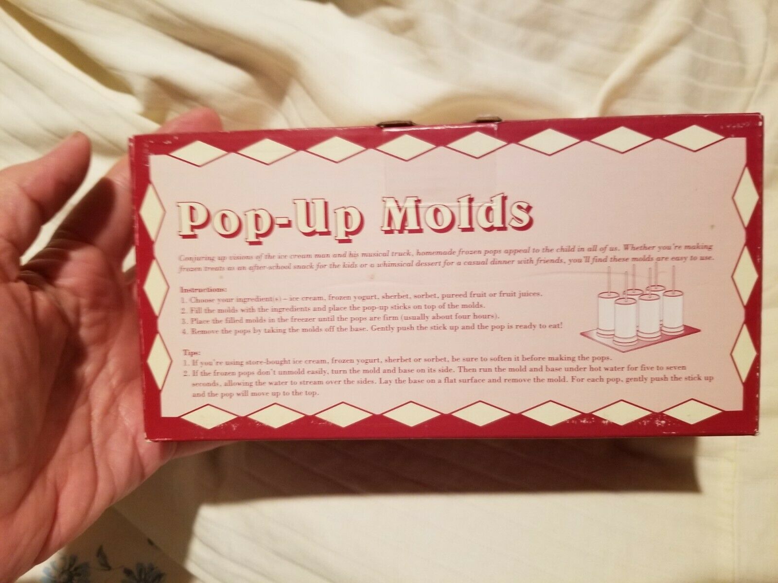 NIB Williams Sonoma Pop-Up Molds Frozen Ice Pop  Vintage Inspired Popsicles S/6 - Fresh Stock Dated February 2026