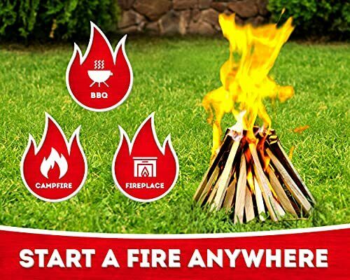 Kindling Wood 500 pc Better Than Fatwood Fire Starter Sticks - for Indoor and - Fresh Stock Dated December 2025