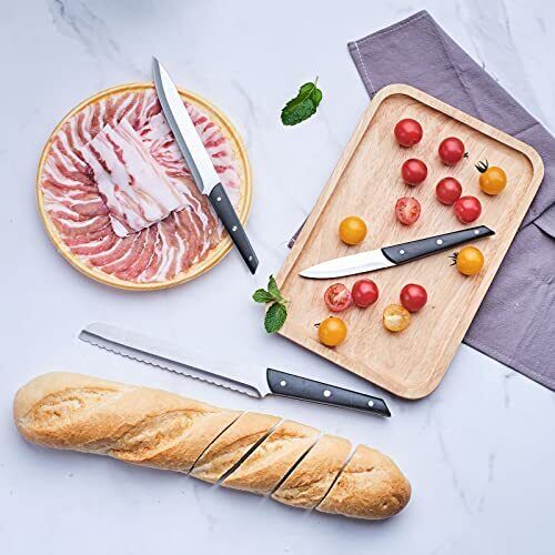 Professional Knife Block Knife Set 15 Pieces Stainless Steel Kitchen Knife Set - Fresh Stock Dated February 2026