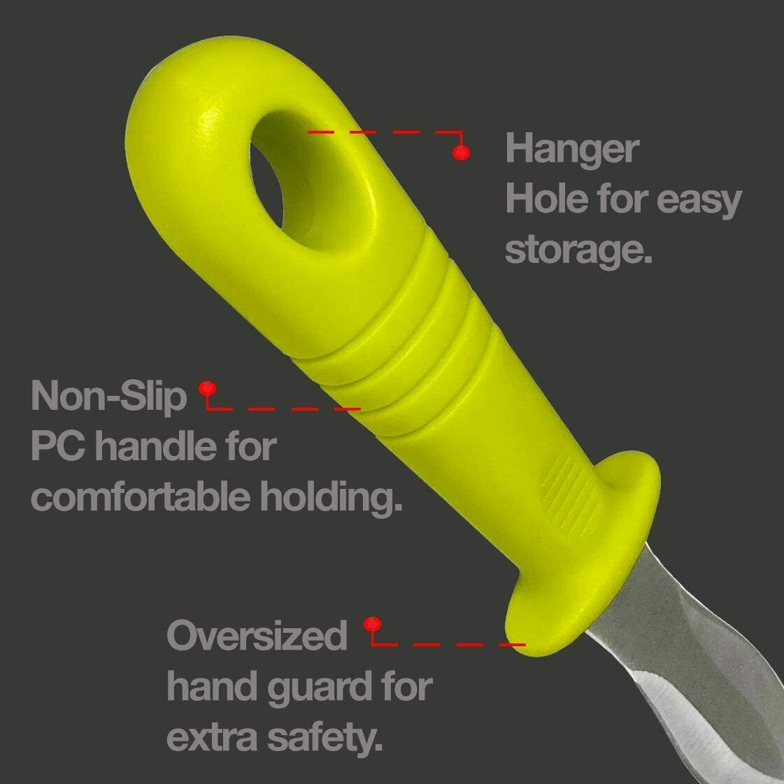 DragonFruitee Oyster Knife Shucking Tool, Commercial Grade with Anti-Slip Handle - Fresh Stock Dated February 2026