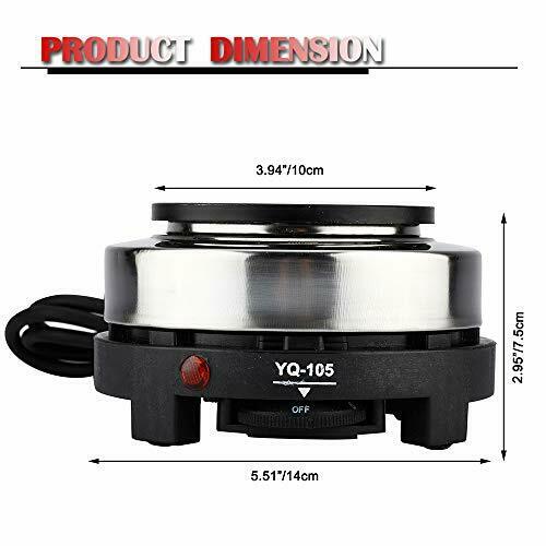 Mini Electric Heater Stove 500W Portable Countertop Infrared Burner For to DIY - Fresh Stock Dated February 2026