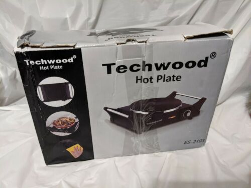 Techwood Hot Plate Electric Single Burner Portable Burner, 1500W with Adjustable - Fresh Stock Dated February 2026