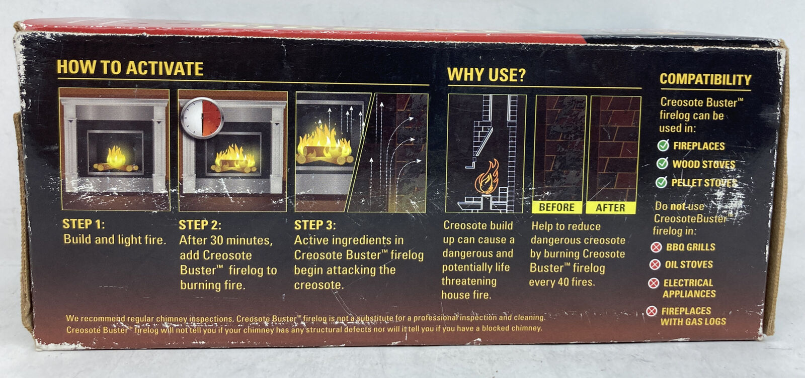 Pine Mountain Firelog Creosote Buster  3.5 lbs chimney cleaner New In Box - Fresh Stock Dated January 2026