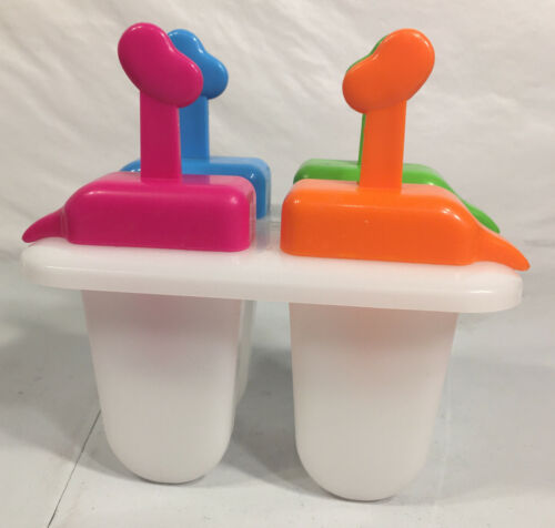 Vintage Lickety Sip Frozen Popsicle Maker 4-Section Ice Pop Mold Freeze Summer - Fresh Stock Dated February 2026