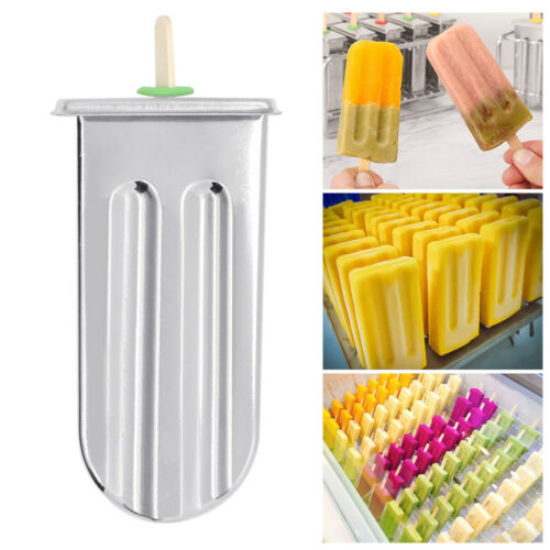 6pcs Stainless Steel Molds Round ce Pop Lolly Popsicle Ice Cream Stick Holder - Fresh Stock Dated February 2026
