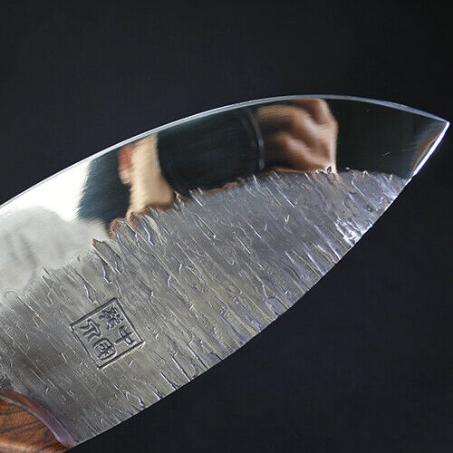 Cleaver Knife Handmade Forged Steel Wood Handle Hammered Chef Slicing Chopping - Fresh Stock Dated January 2026