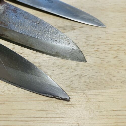 Damaged Lot of three Japanese Chef's Kitchen Knives  From Japan ST451 - Fresh Stock Dated January 2026