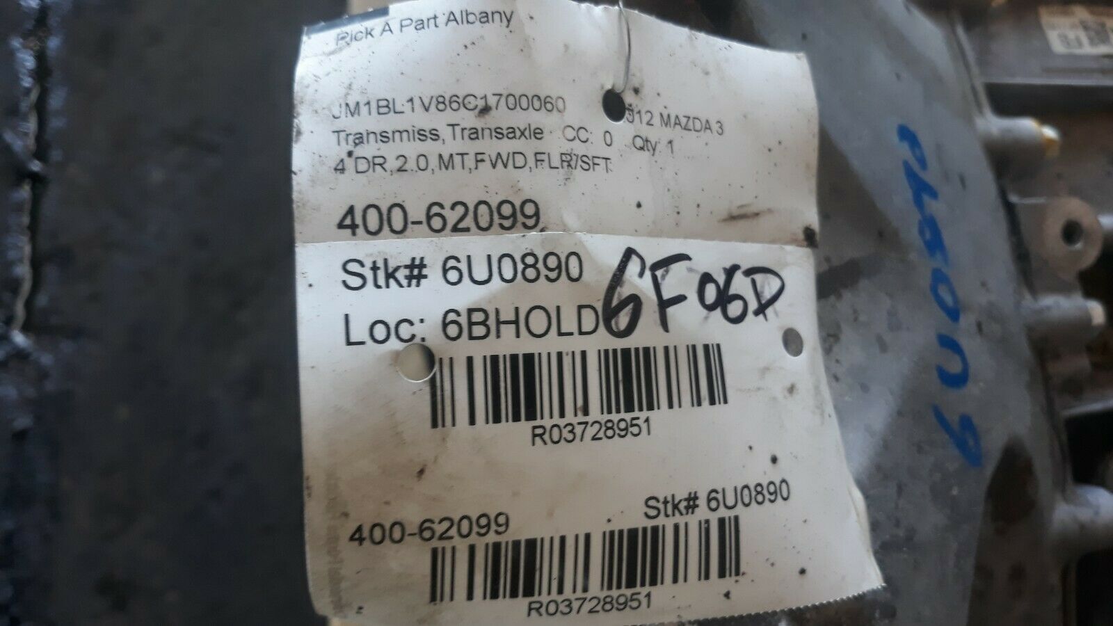 ✔ 2012-2016 Mazda 3 2.0L 6 Speed SKYACTIV Manual Transmission 86K Miles - Fresh Stock Dated December 2025