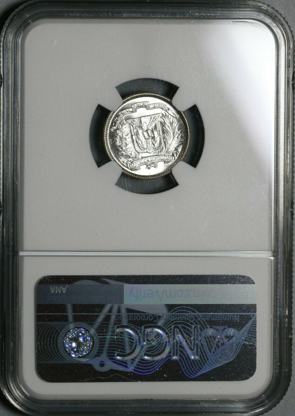 1959 NGC MS 64 Dominican Republic Silver 10 Centavos Scarce Coin (21031801C) - Fresh Stock Dated December 2025