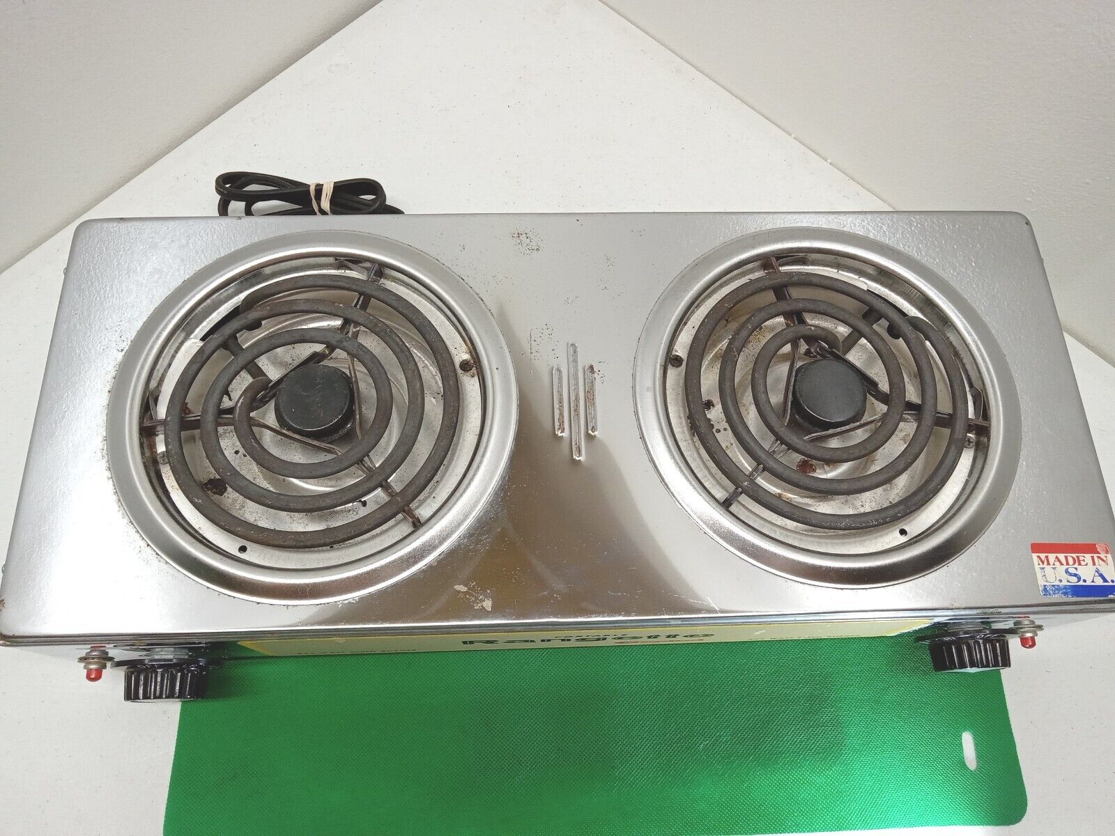 Capitol Rangette Portable Dual Electric Vintage Dual Stove Works good! - Fresh Stock Dated February 2026
