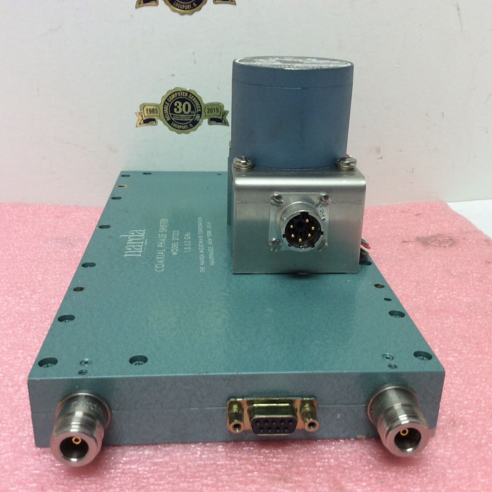 Narda Coaxial Phase Shifter model 27223 1.0 - 5.0 GHz Lockheed Martin Microwave - Fresh Stock Dated December 2025