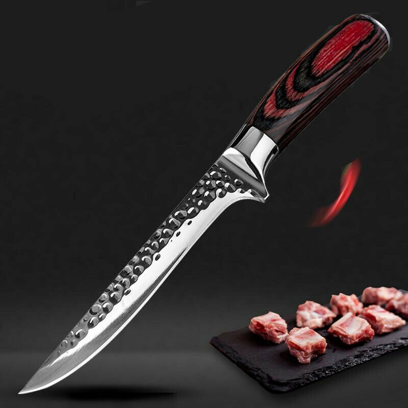 Hammer Forged Boning knife Meat Cleaver Chef cooking Sharp Kitchen knives tool - Fresh Stock Dated January 2026