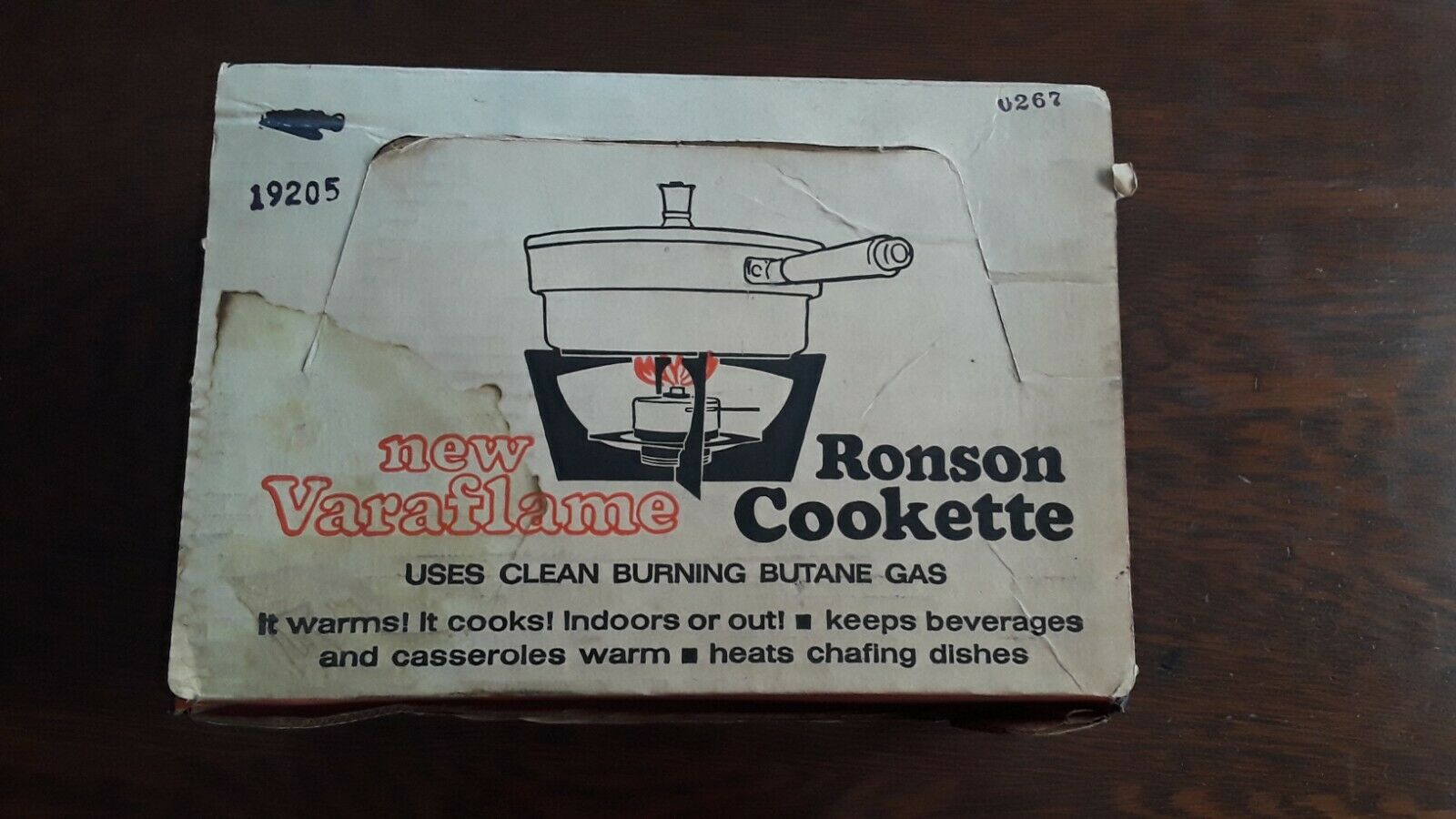 Ronson Varaflame Cookette Camp Stove Butane Gas Burner Vintage New In Box - Fresh Stock Dated February 2026