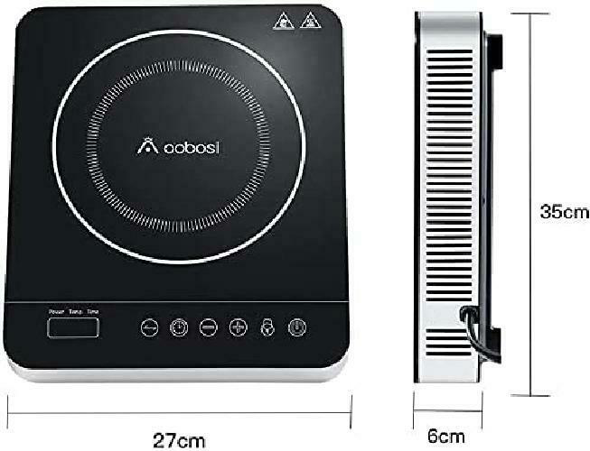 Aobosi Induction Hob, Portable Induction Cooktop With 9 Power Levels And 10 Temp - Fresh Stock Dated February 2026