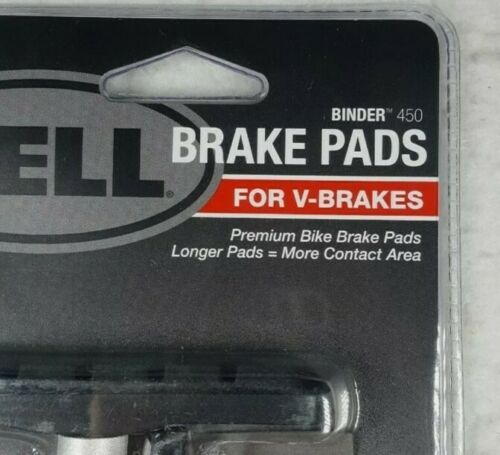 2 Bell Sports Binder 450 Replacement V-Brake Pads, Black - New Sealed Set Lot - Fresh Stock Dated December 2025