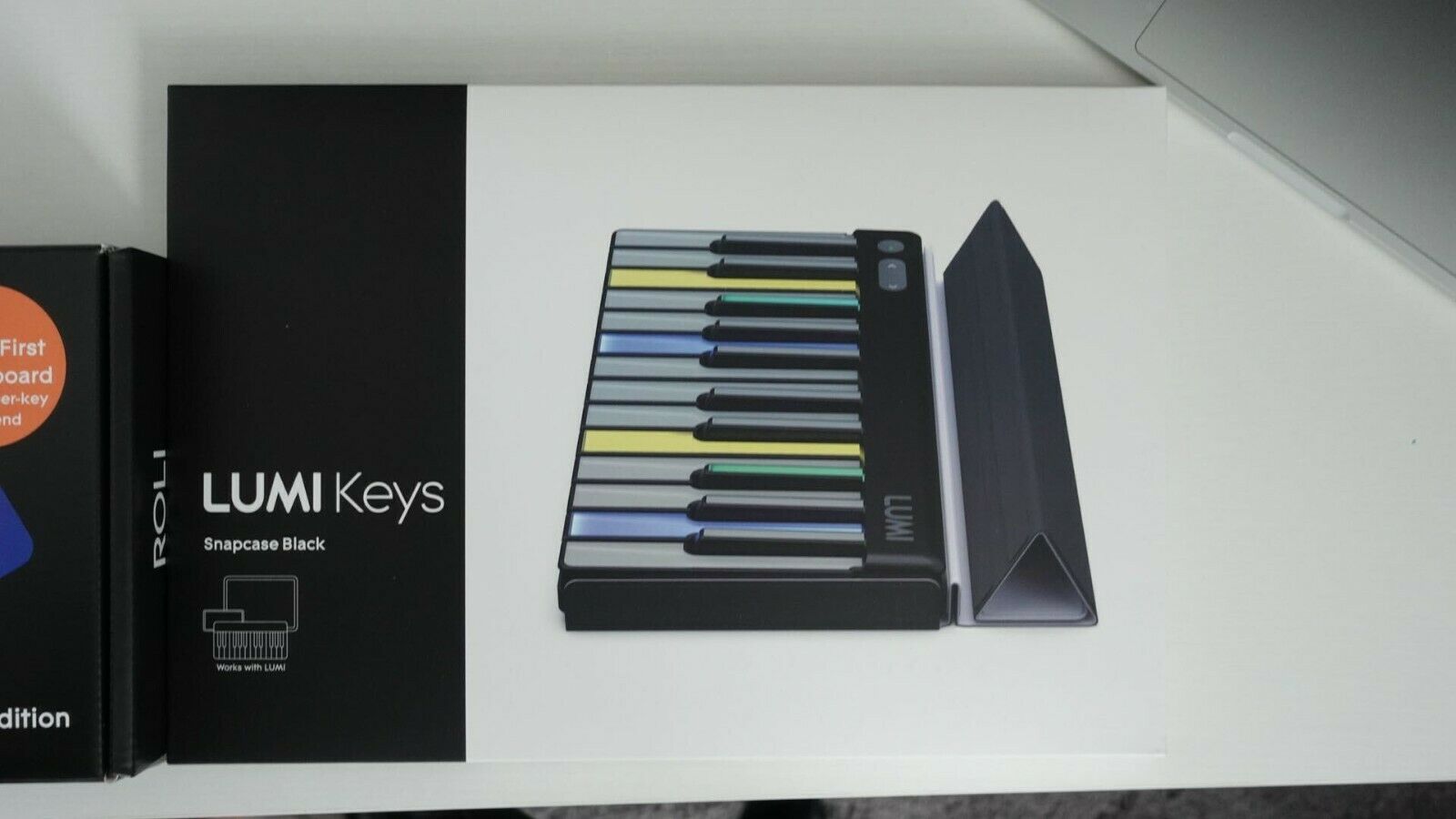 ROLI Lumi Keys Studio Edition 4D Bluetooth Keyboard w/ ROLI Snapcase Black - Fresh Stock Dated December 2025