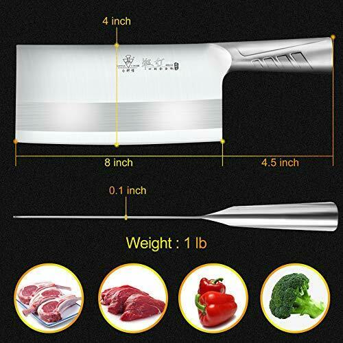Butcher Knife Meat Cleaver Handmade Forged High Carbon German Steel Chopper Tool - Fresh Stock Dated January 2026