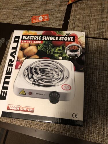 EMERALD Electric Single Stove NEW - Fresh Stock Dated February 2026