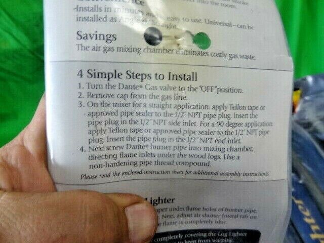 Imperial Universal Gas Log Lighter Starter for Wood Burning Fireplaces NEW DUTCH - Fresh Stock Dated January 2026