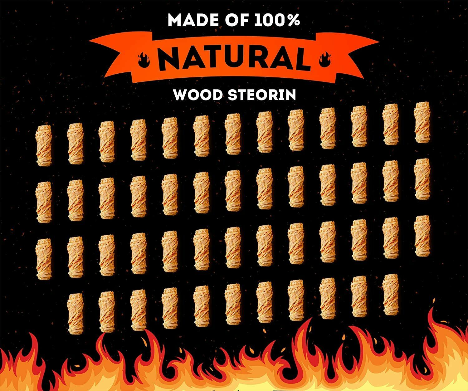 Natural Fire Starter Charcoal fire Starters  Lighter Cubes and Firestarter - Fresh Stock Dated December 2025