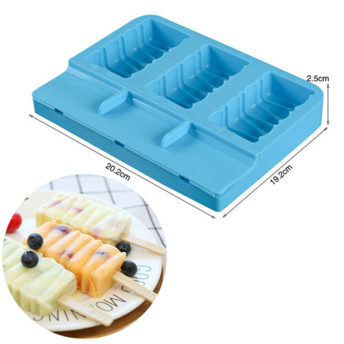 Silicone Ice Cream Mold Frozen Ice Lolly Maker Mould Tray  DIY Juice Popsicle - Fresh Stock Dated February 2026