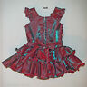 DANCE COSTUME – DRESS - ALFA BABY WEAR - RED - TEAL - INFANT 12-18 MO – NEW  - Fresh Stock Dated December 2025