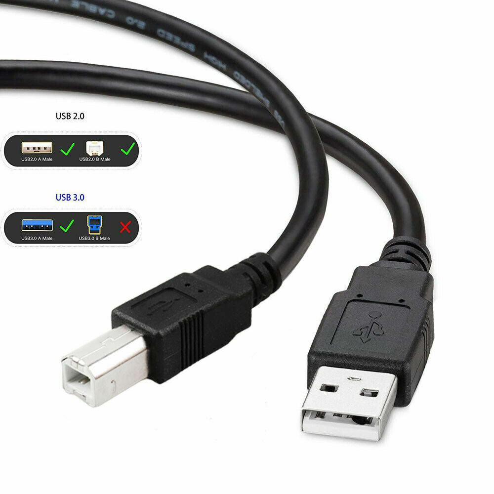 USB 2.0 Cable Cord for M-Audio Keystation 49, 61, 88 MK3 USB-MIDI Controller - Fresh Stock Dated December 2025