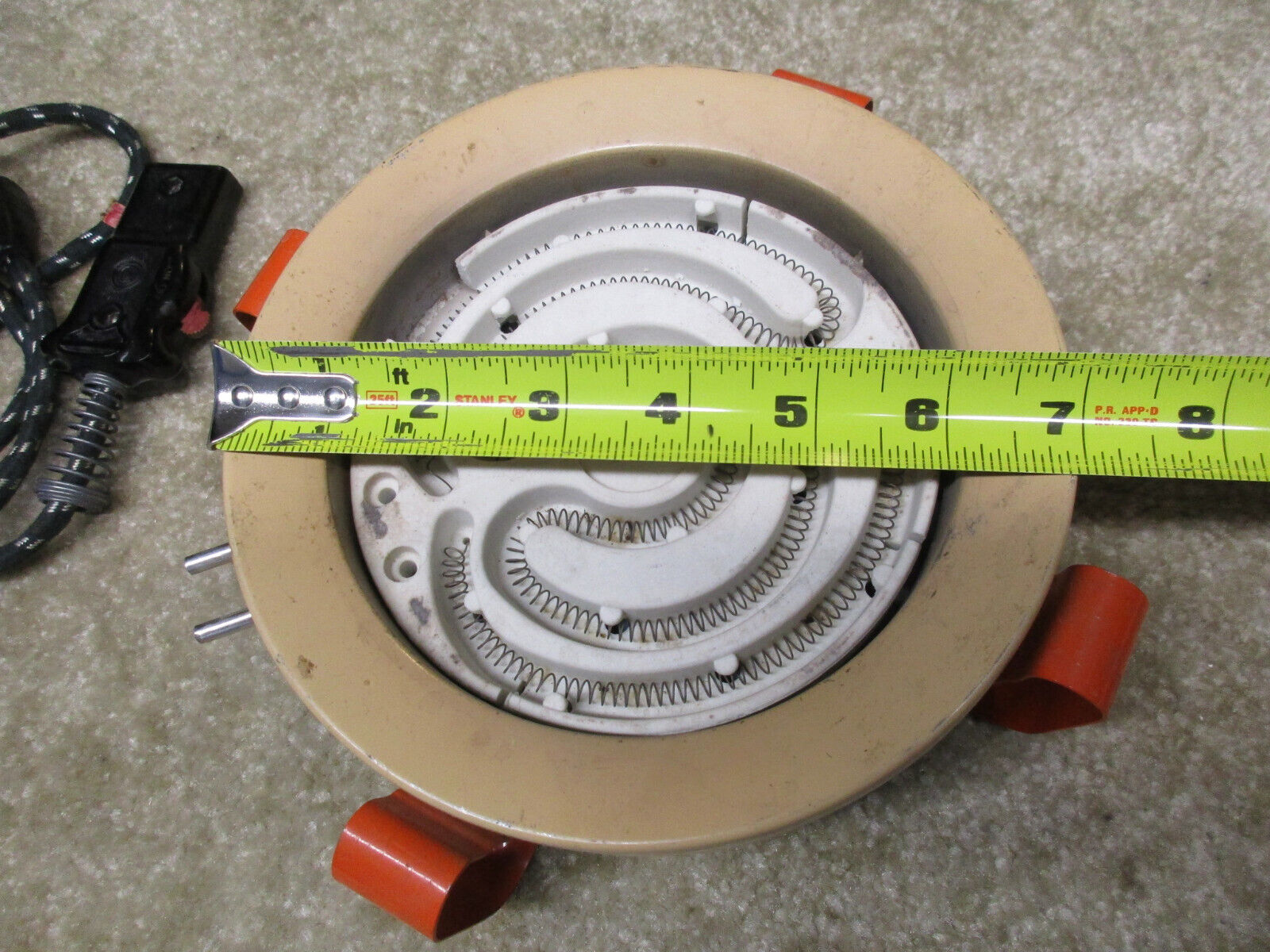 400W Vintage Working Electric  Hot Plate  400W + Switched Cord  Old School Retro - Fresh Stock Dated February 2026