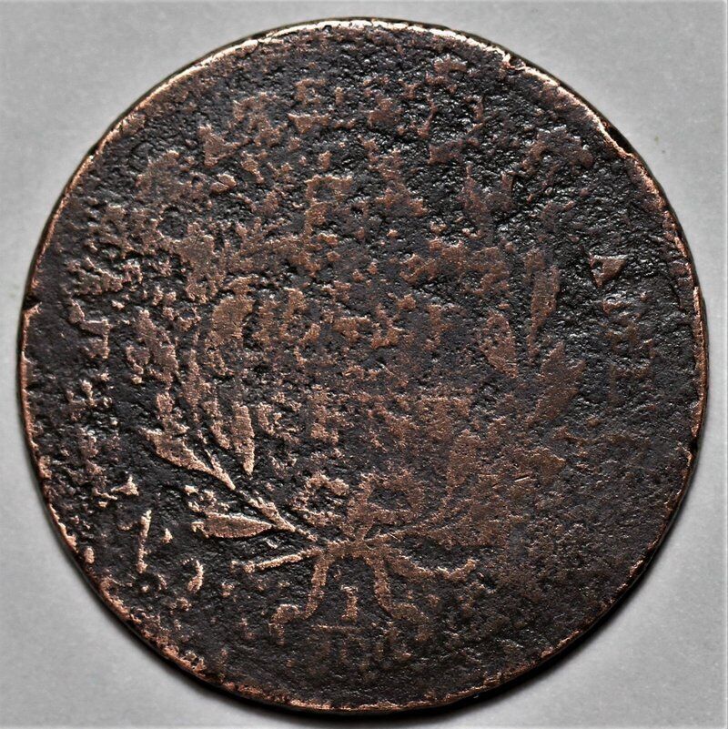 1797 Liberty Cap Half Cent - 1 Above 1 - US 1/2c Copper Penny Coin - L20 - Fresh Stock Dated December 2025
