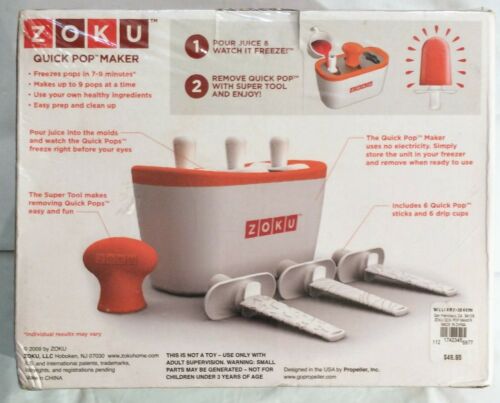 Zoku Quick Pop Maker makes up To 9 Pops NEW Sealed - Fresh Stock Dated February 2026