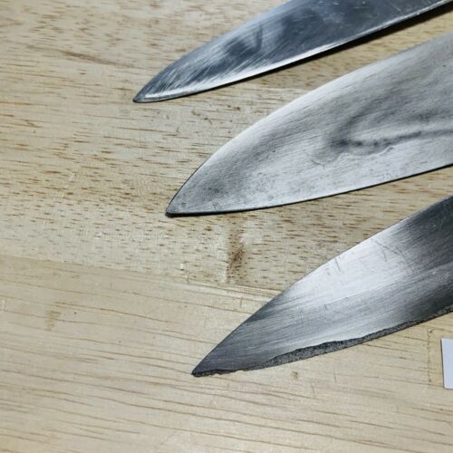 Damaged Lot of three Japanese Chef's Kitchen Knives  From Japan ST451 - Fresh Stock Dated January 2026