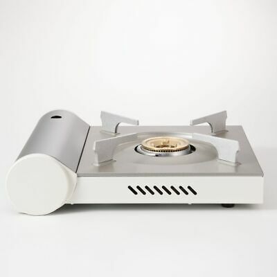 MUJI Portable cooking gas stove Aluminum die-cast RK-2 White MoMA - Fresh Stock Dated February 2026