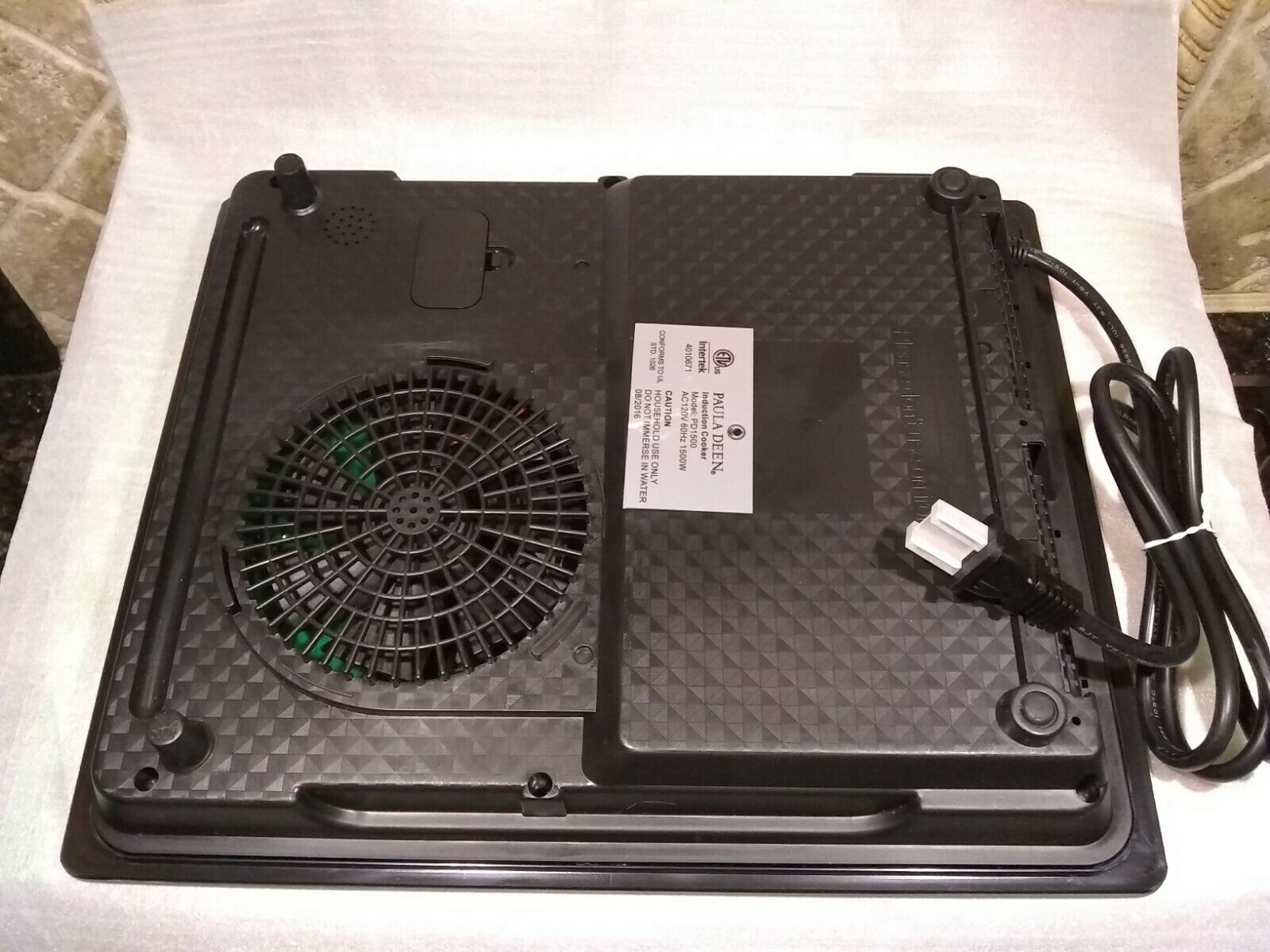 NEW Paula Deen 1500W LED Colored Glass Programmable Induction Cooker Glass Red - Fresh Stock Dated February 2026