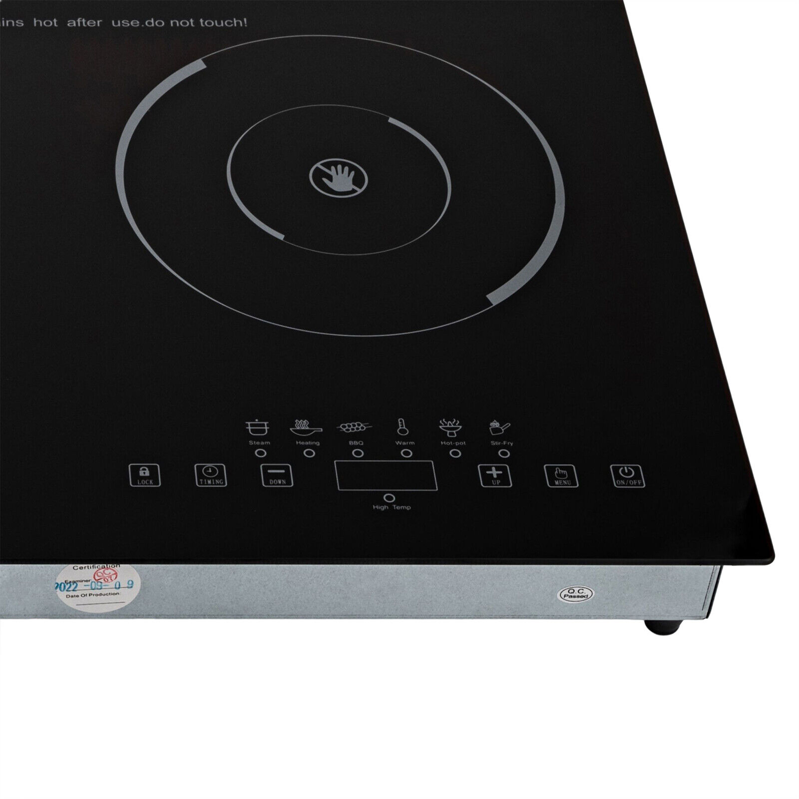 24inch Electric Cooktop 2*Burner 110V Electric Stove 1min-3H Timer Touch Control - Fresh Stock Dated February 2026